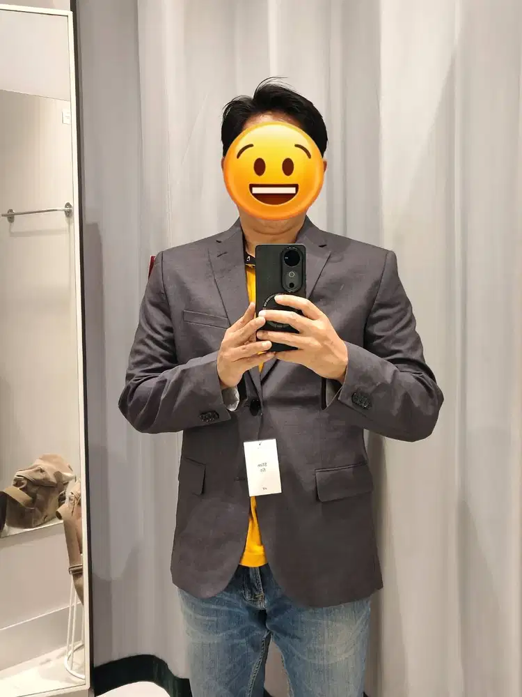 Jas Blazer H&M Asli Baru beli cuma pakai sekali buat sesi foto