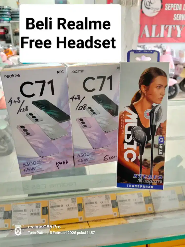 Promo Murah‼️ Realme C71 NFC (4+8/128) Promo hp baru, segel dan murah