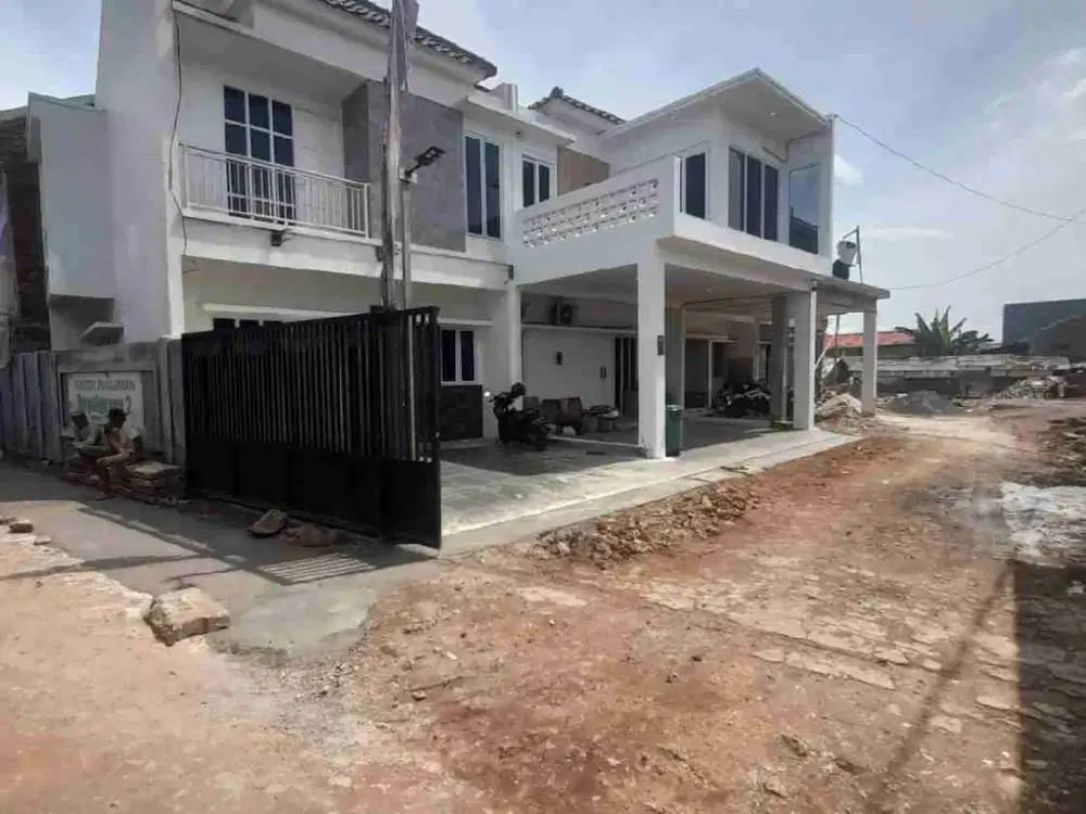 Hunian mewah exclusive kekinian 2lantai unit on progres dijatibening lokasi strategis dekat stasiun LRT Jatibening bebas banjir