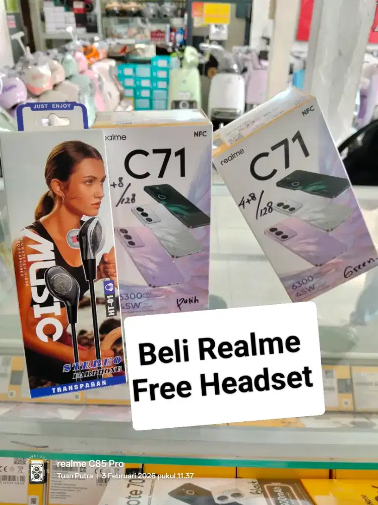 Promo Murah‼️ Realme C71 NFC (4+8/128) Promo hp baru, segel dan murah