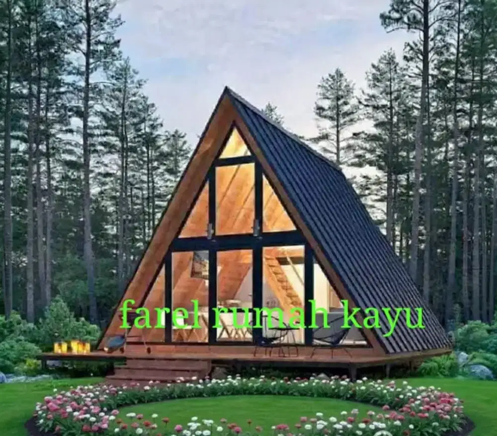 produksi dan pengrajin rumah kayu jati