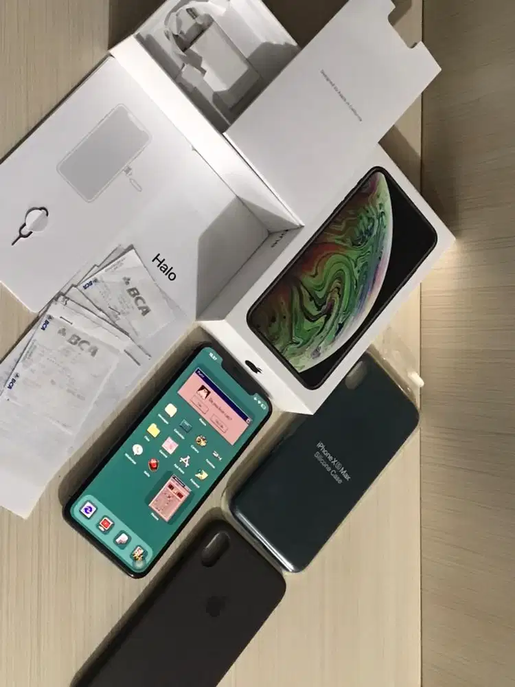 Iphone xs max ibox (pa/a) + nota ibox lengkap