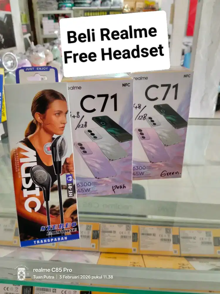 Promo Murah‼️ Realme C71 NFC (4+8/128) Promo hp baru, segel dan murah