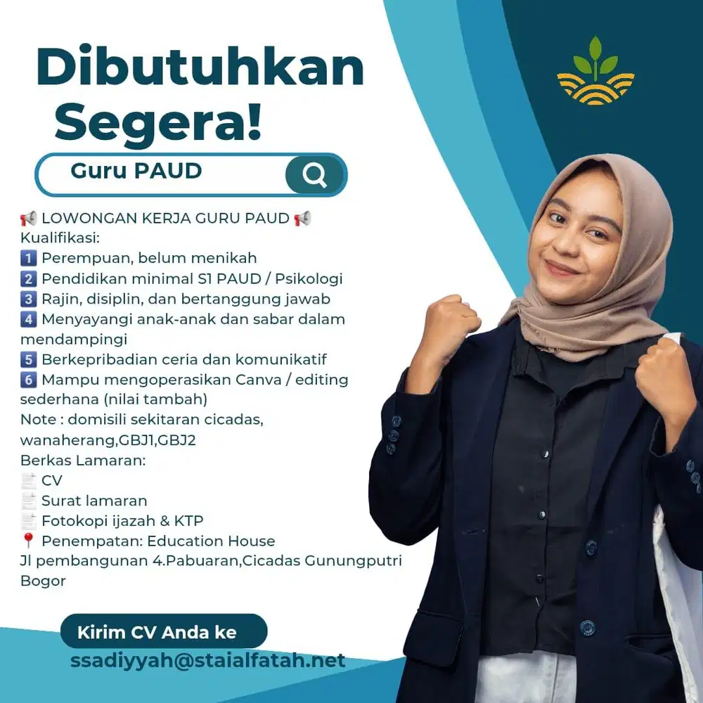 Guru paud (pendidikan anak usia dini)