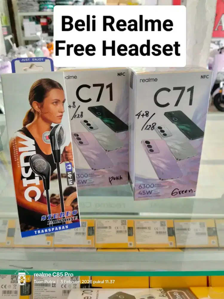 Promo Murah‼️ Realme C71 NFC (4+8/128) Promo hp baru, segel dan murah