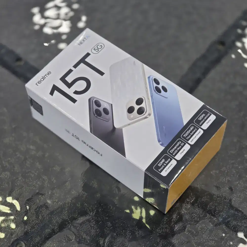 REALME 15T 5G TERBARU READY SNAPDRAGON BATRAI TERBESAR BISA COD