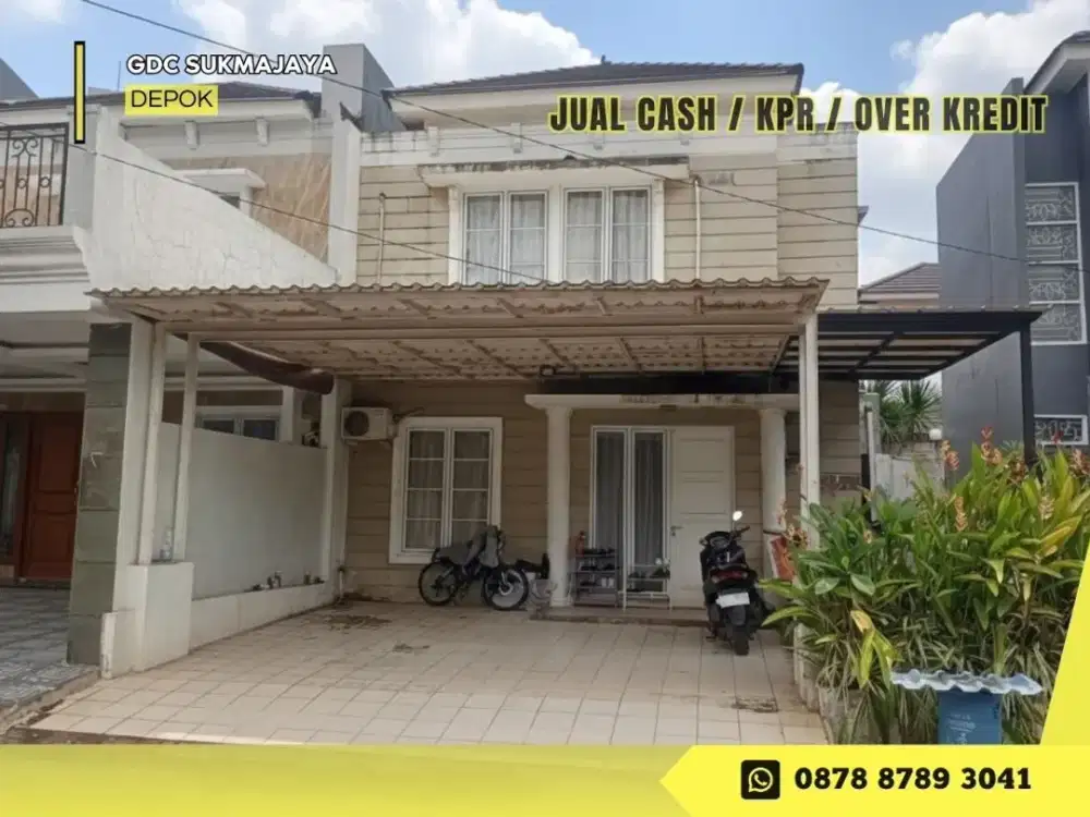 Jual Rumah 2LT Cash / KPR bisa Over Kredit di GDC New Anggrek 2 dkt Alun alun