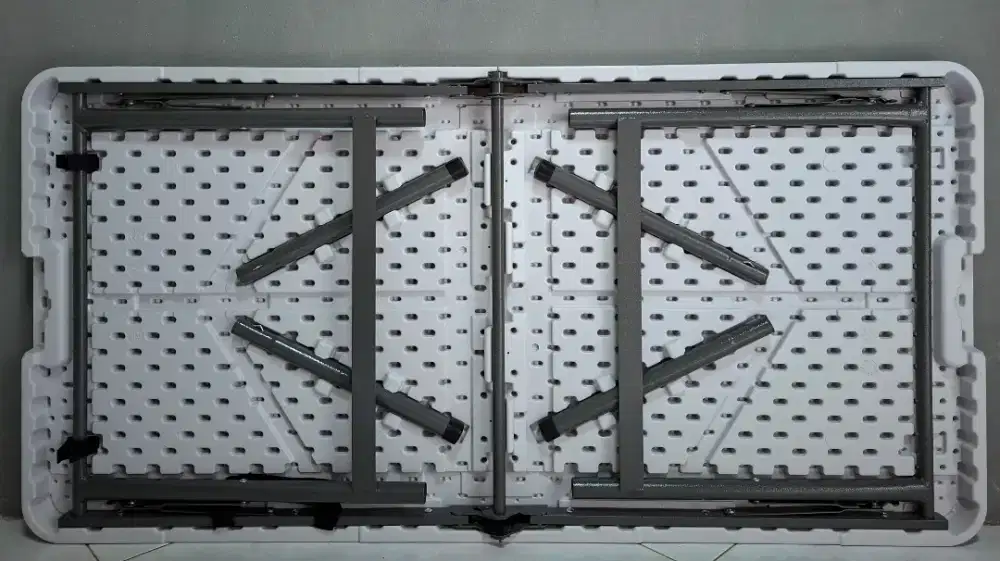 Baru meja lipat 2 fold table serbaguna multifungsi outdor indor 1.2 m