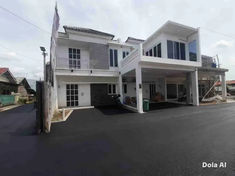 Hunian cluster kekinian 2lantai mewah dinding ful batamerah on progres dijatibening lokasi strategis dekat stasiun LRT Jatibening Anti banjir
