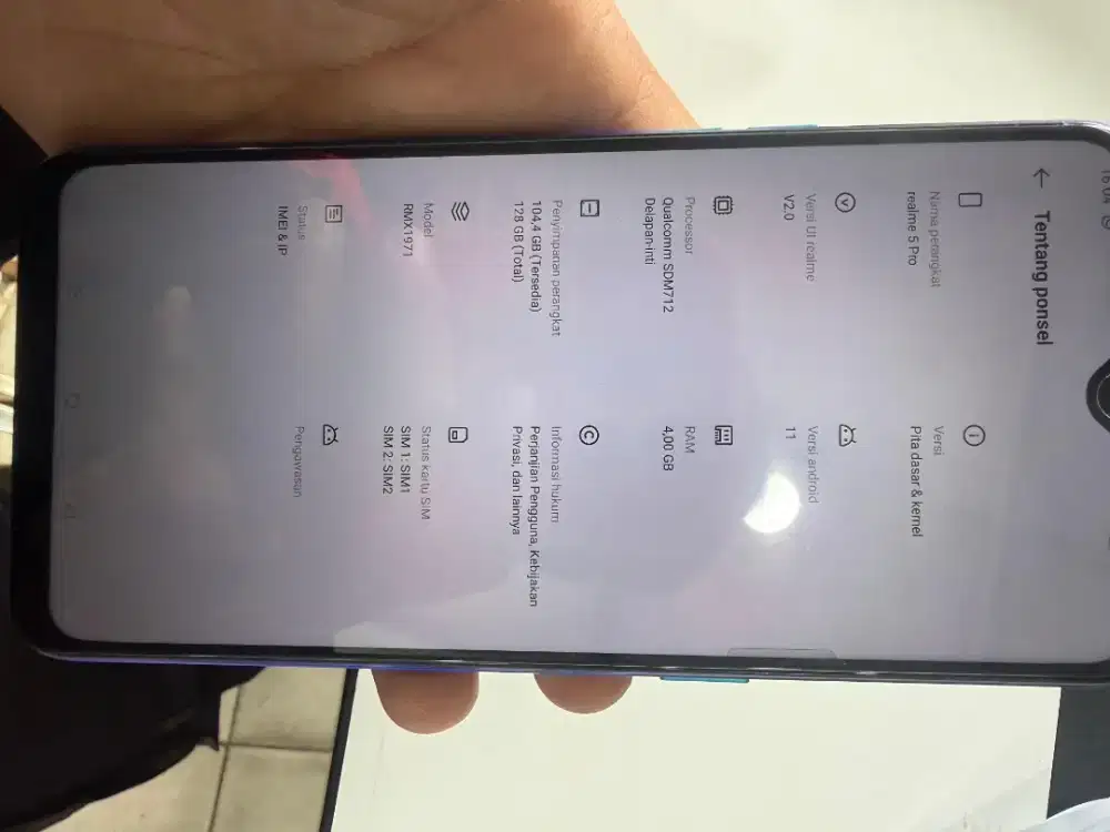 Realme 5 pro 4/128 batangan
