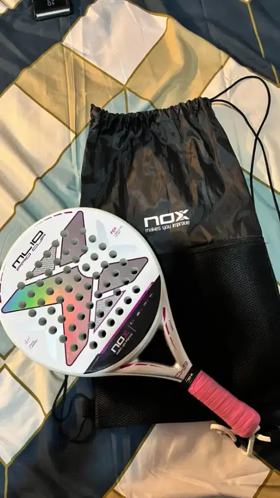 Raket Padel NOX ML10 Pro Cup Silver Pink