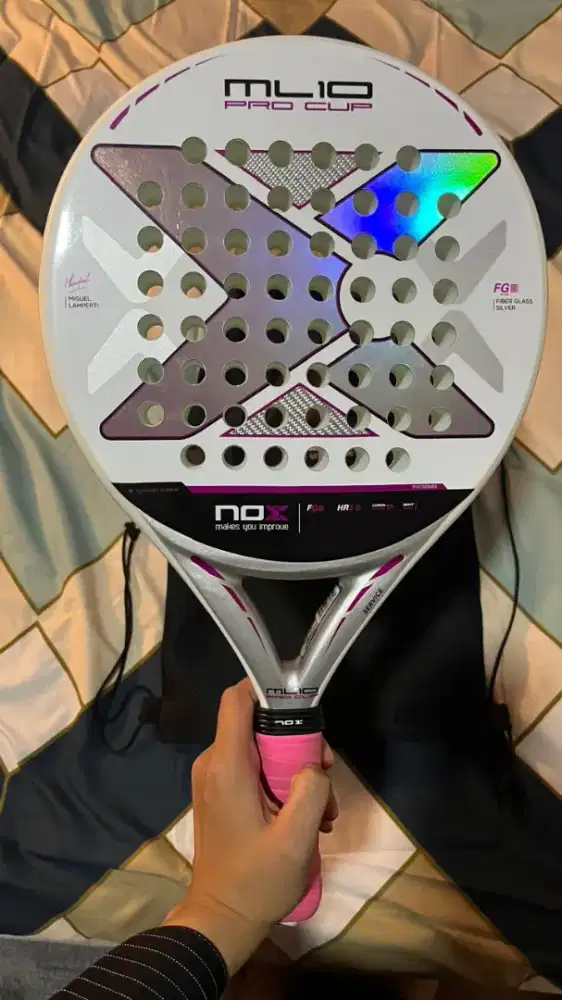 Raket Padel NOX ML10 Pro Cup Silver Pink