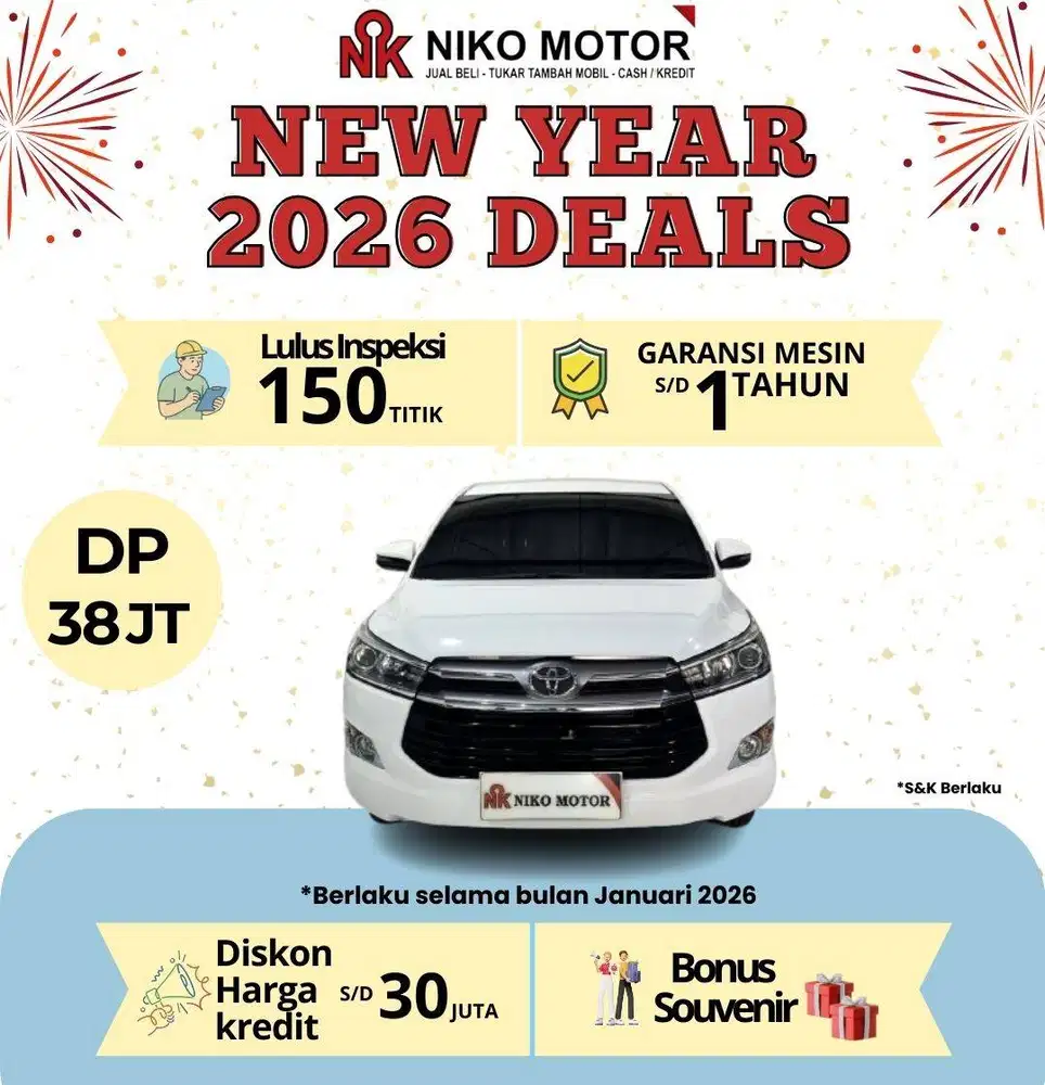 (MULUS) INNOVA V DIESEL 2018 AT :2017|2019