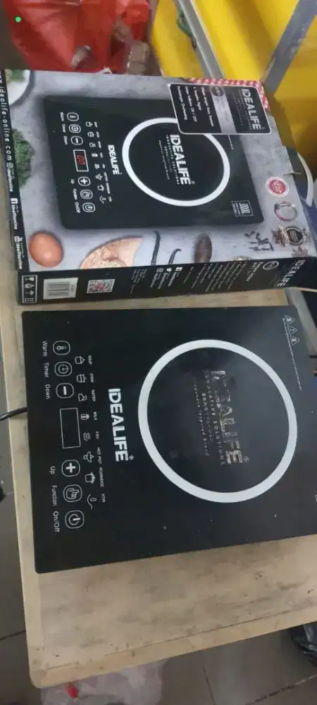 kompor listrik merk Signora 2200 Watt dan Idealife 1300 watt