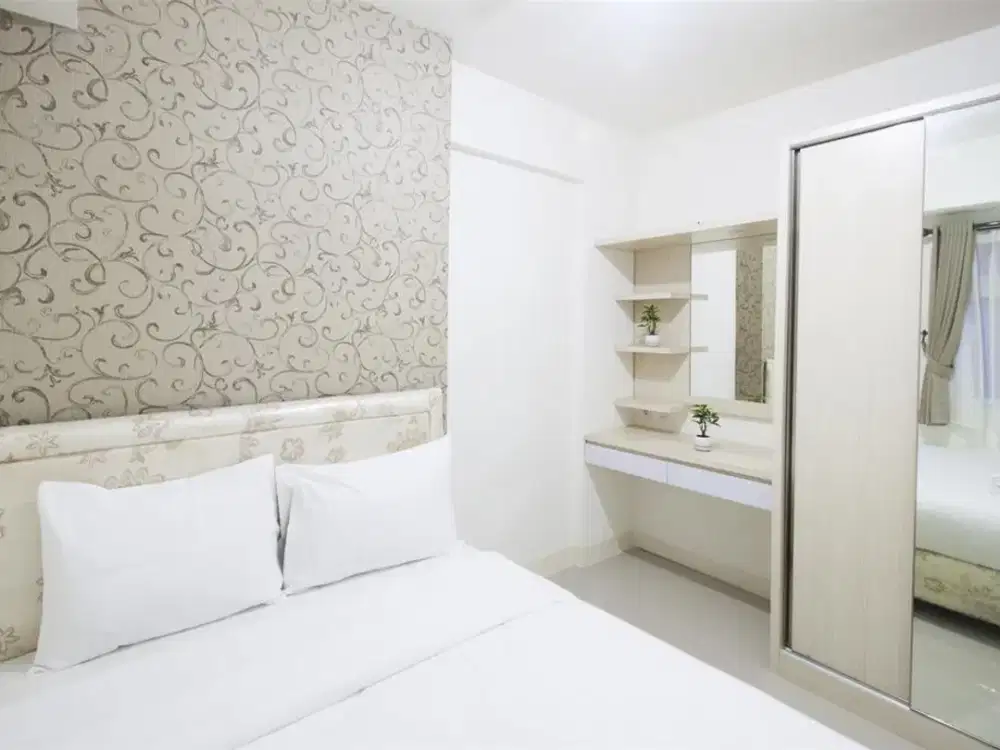 Sewa nyaman untuk jangka panjang! 2BR fully furnished Green Pramuka Mall, fasilitas lengkap, dan lingkungan nyaman