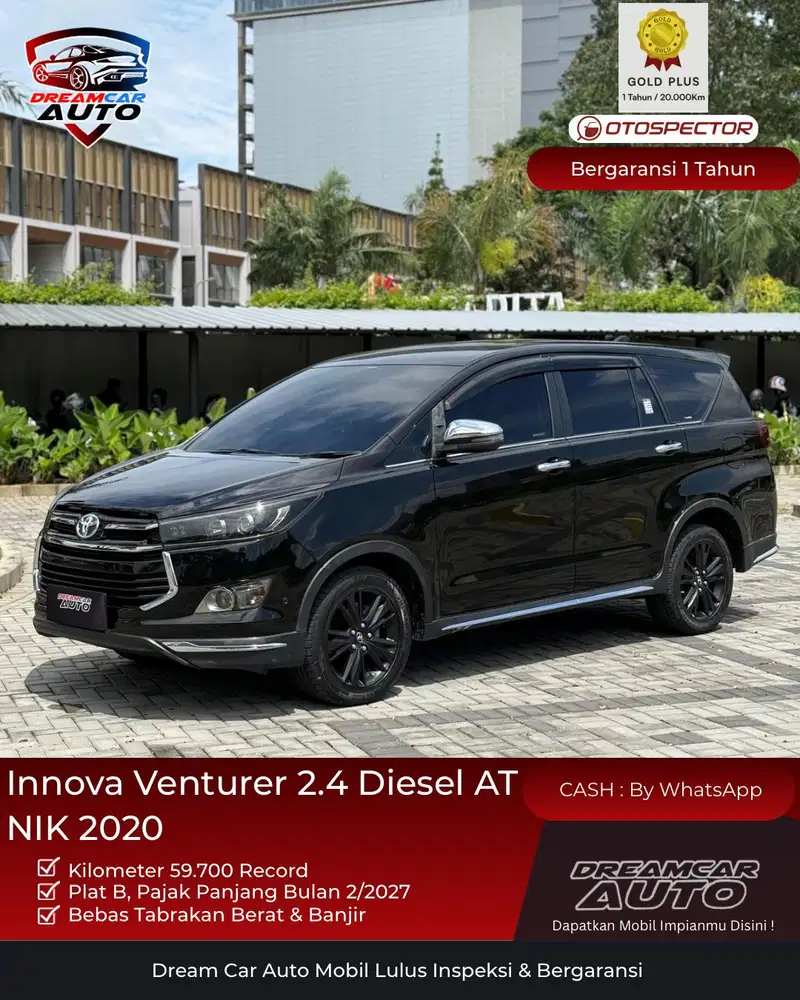 [KM55RB] Toyota kijang Innova Venturer Diesel NIK 2020