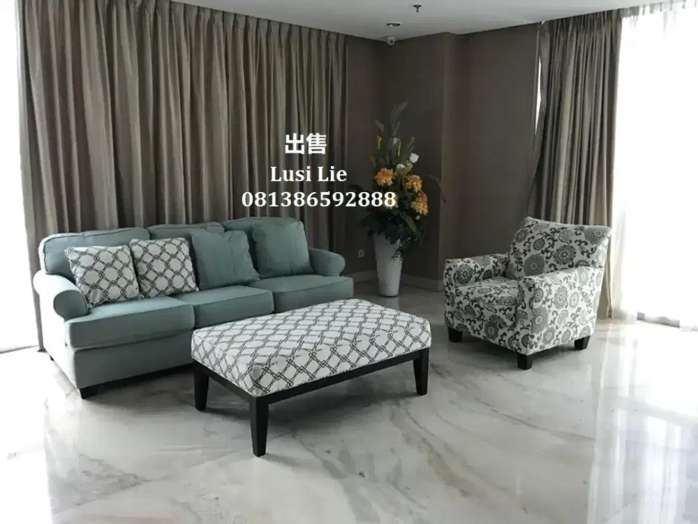 Apartemen Regatta Pluit 3BR luas 206m,private lift furnish rapi,murah