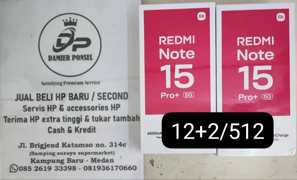 XIAOMI REDMI NOTE 15 PRO PLUS 5G (12/512) NEW GARANSI RESMI NASIONAL