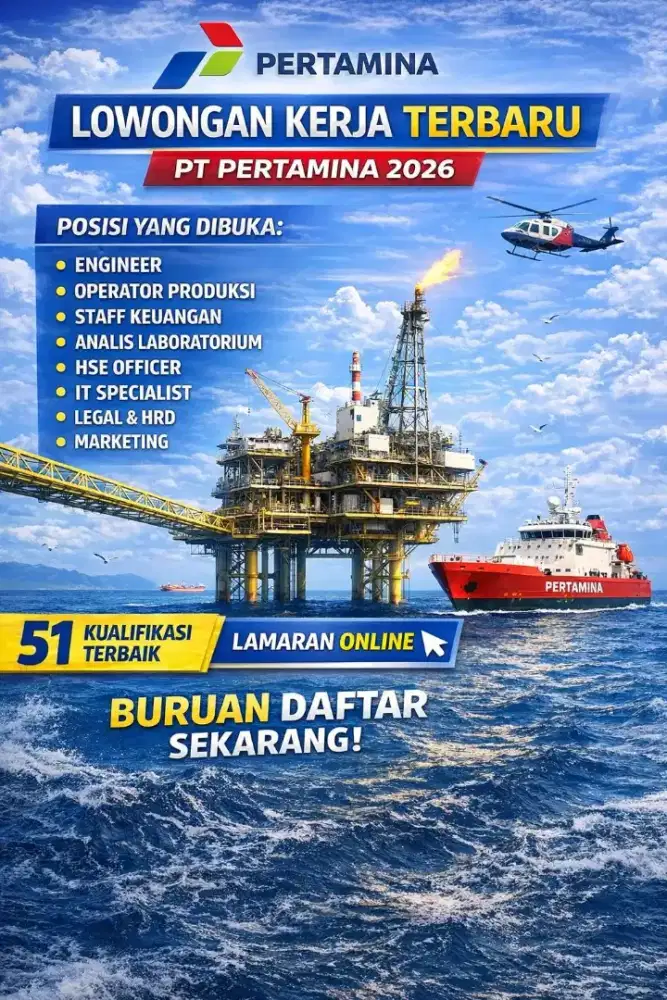 LOWONGAN KERJA PT PERTAMINA