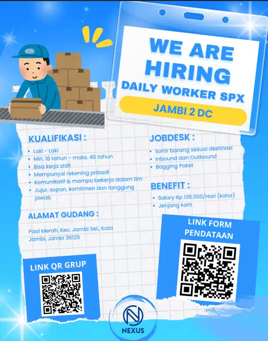 LOKER JAMBI DC SPX
