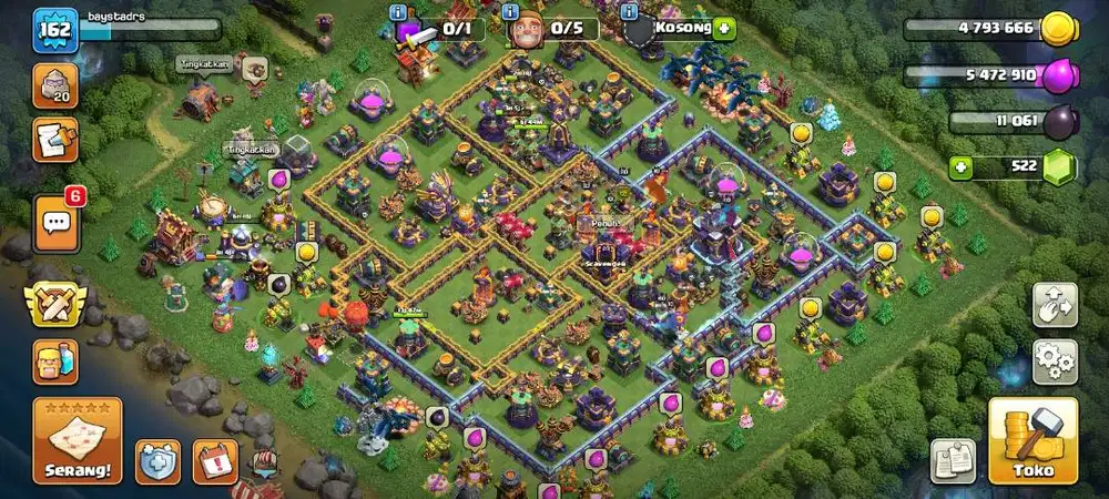 akun coc town hall 15