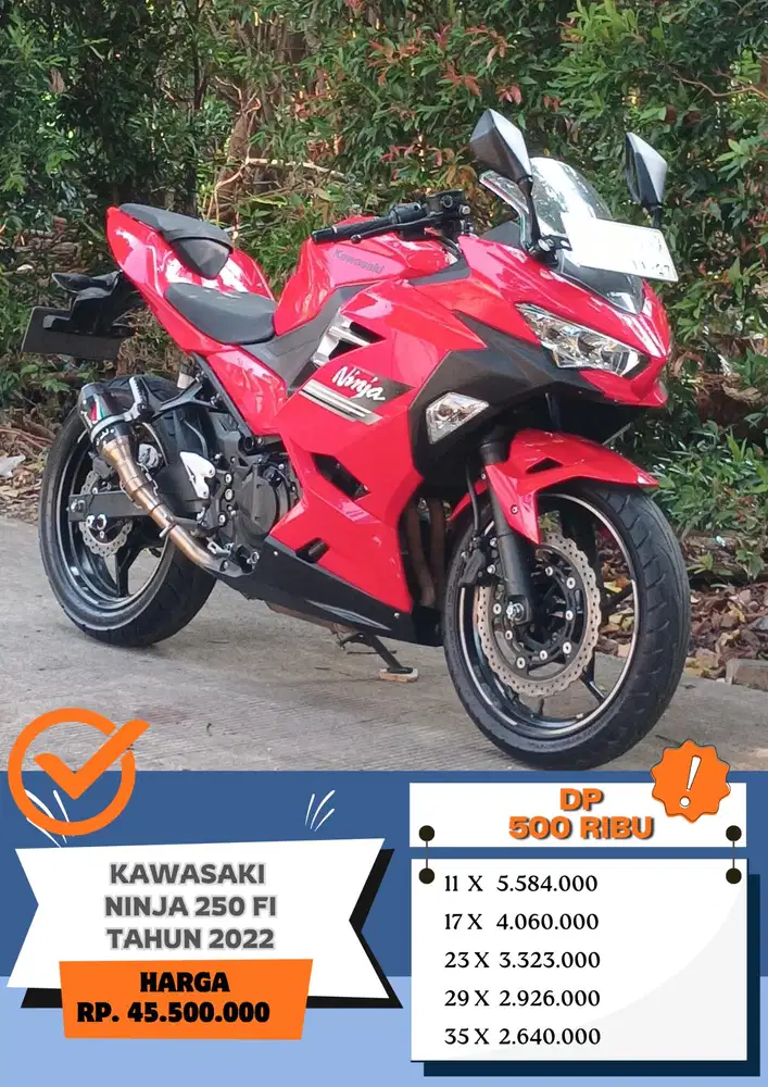 Dp 500 ribu!! KAWASAKI NINJA 250 FI TAHUN 2022