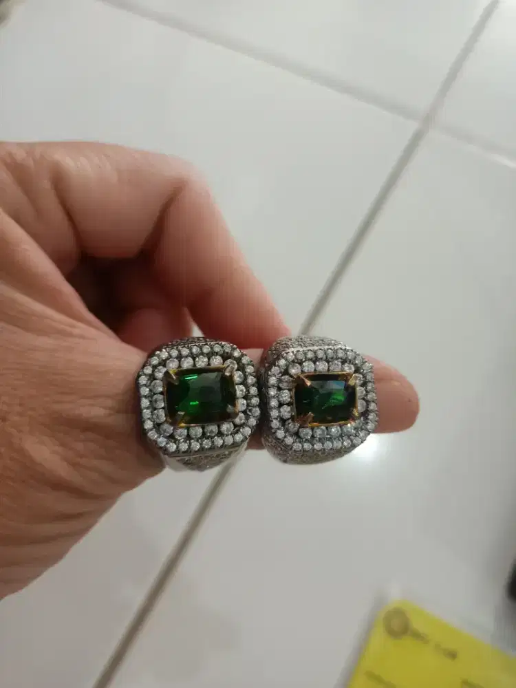 Cincin Tsavorite silver