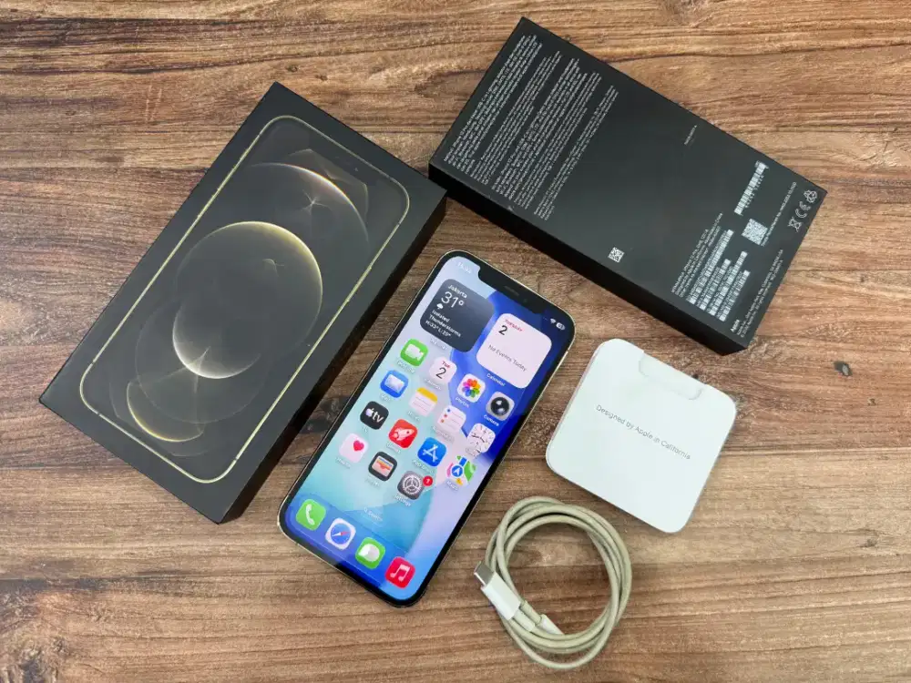 Apple Iphone 12 Pro 128GB Gold Ex ibox Lengkap Normal bisa COD