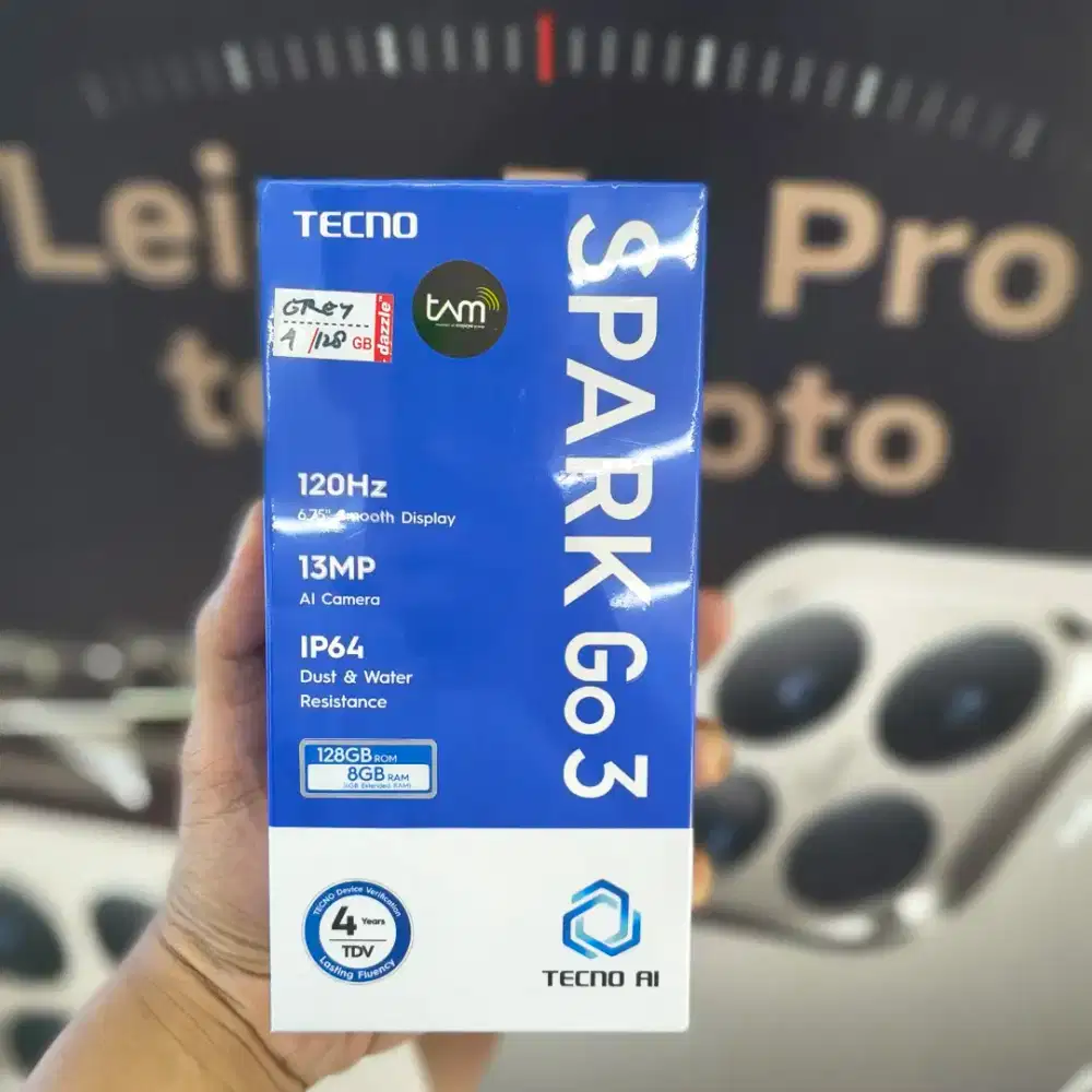 TECNO SPARK GO 3 4/128 BARU