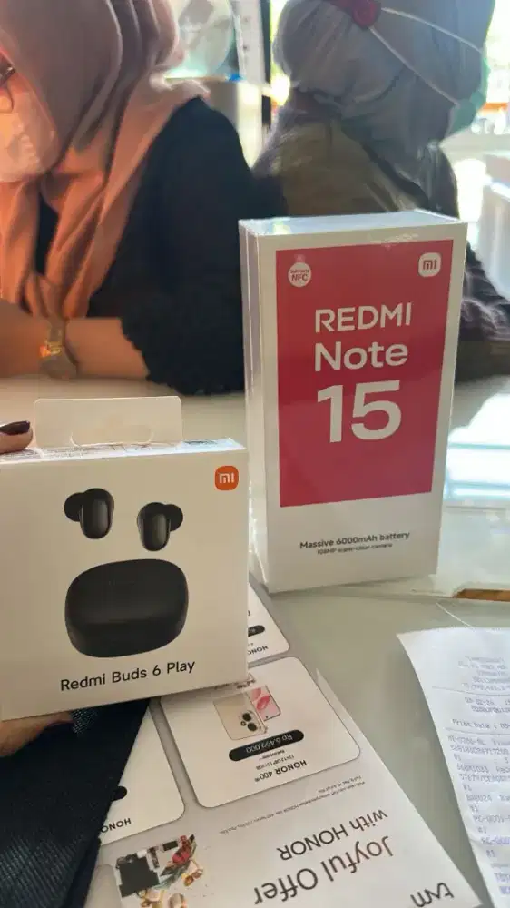 NEW REDMI NOTE 15 SERIES FREE BUDS 6 PLAY PERIODE 30 JAN - 12 FEB 2026