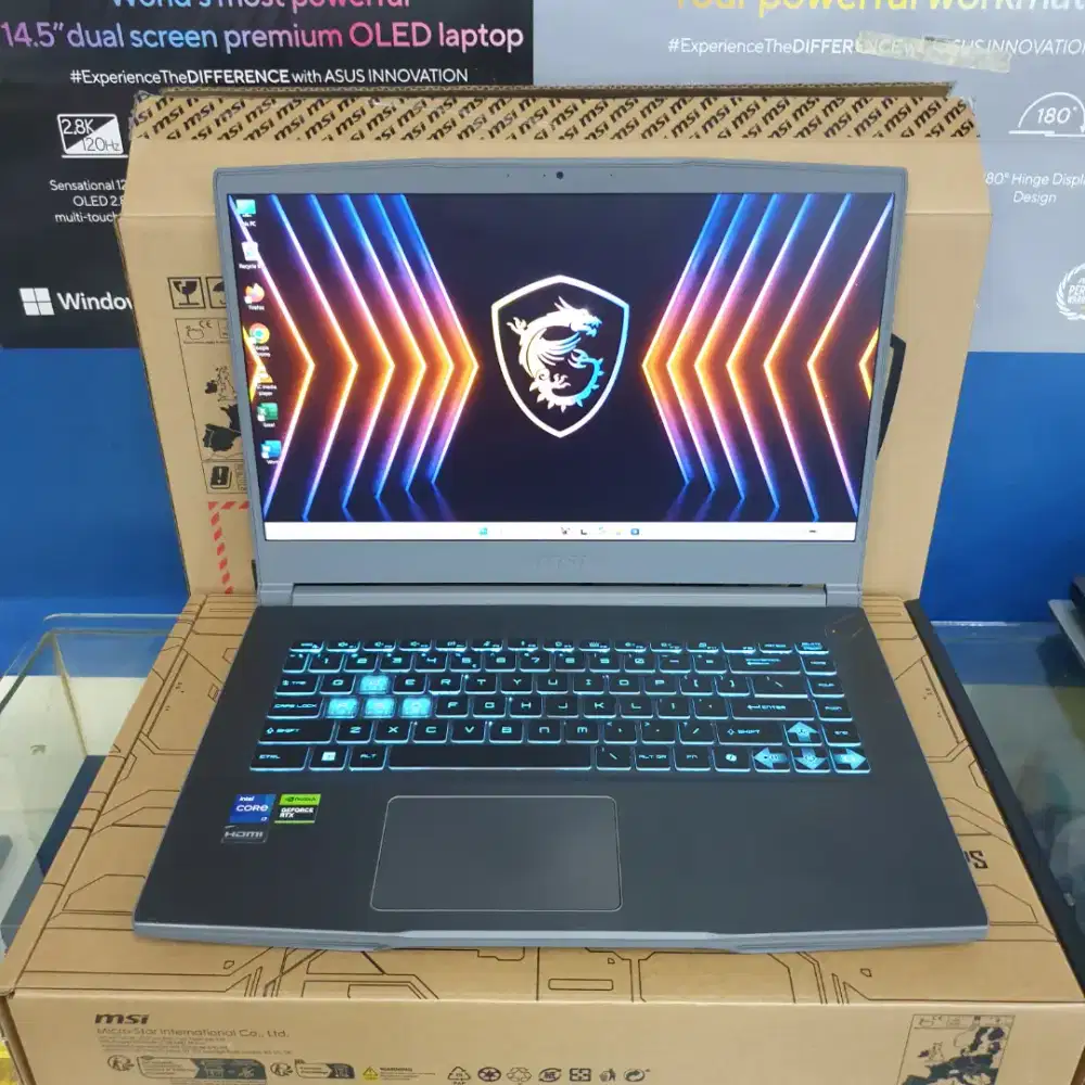 MSI Thin 15 B12UC i7-12650H Ram-16GB SSD-512GB RTX-3050 Likenew