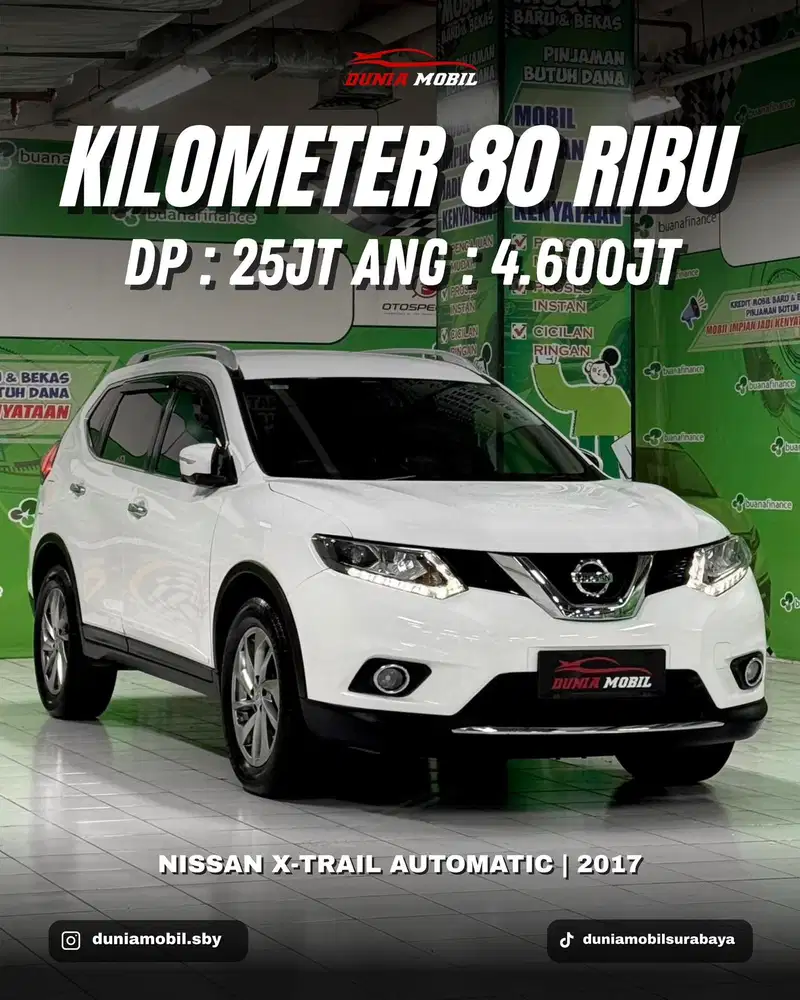 KM 80 RB - XTRAIL 2.5 XTRONIC 2017 / 2018 X TRAIL Seperti Baru 2015