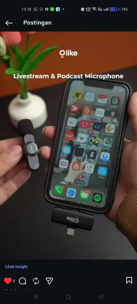 Mic Clip On Olike CM01