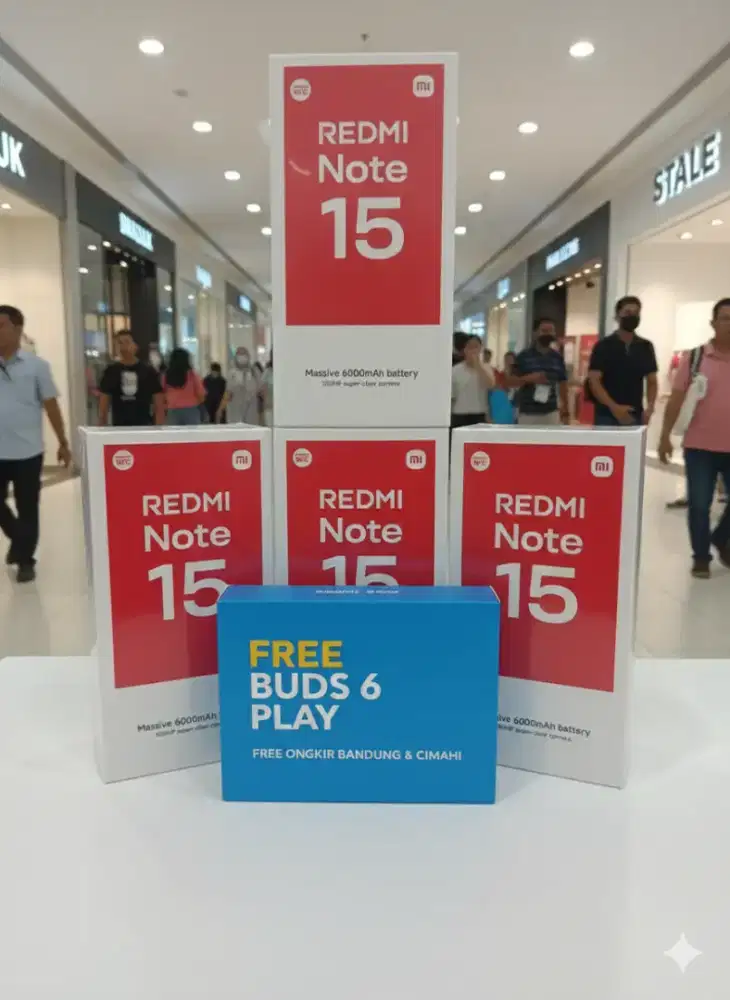 RN 15 LTE FREE ONGKIR BANDUNG DAN CIMAHI, FREE BUDS 6 PLAY