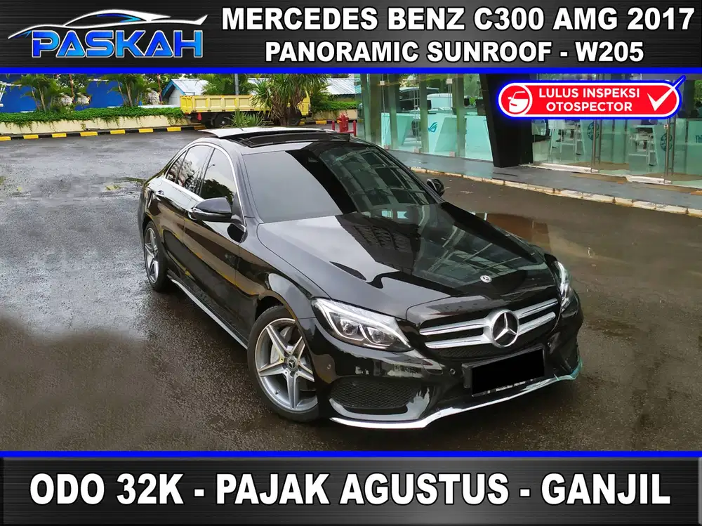 Mercedes Benz C300 AMG 2017 SUNROOF Odo=32k Tax=AGUSTUS Genap Bunga=5%