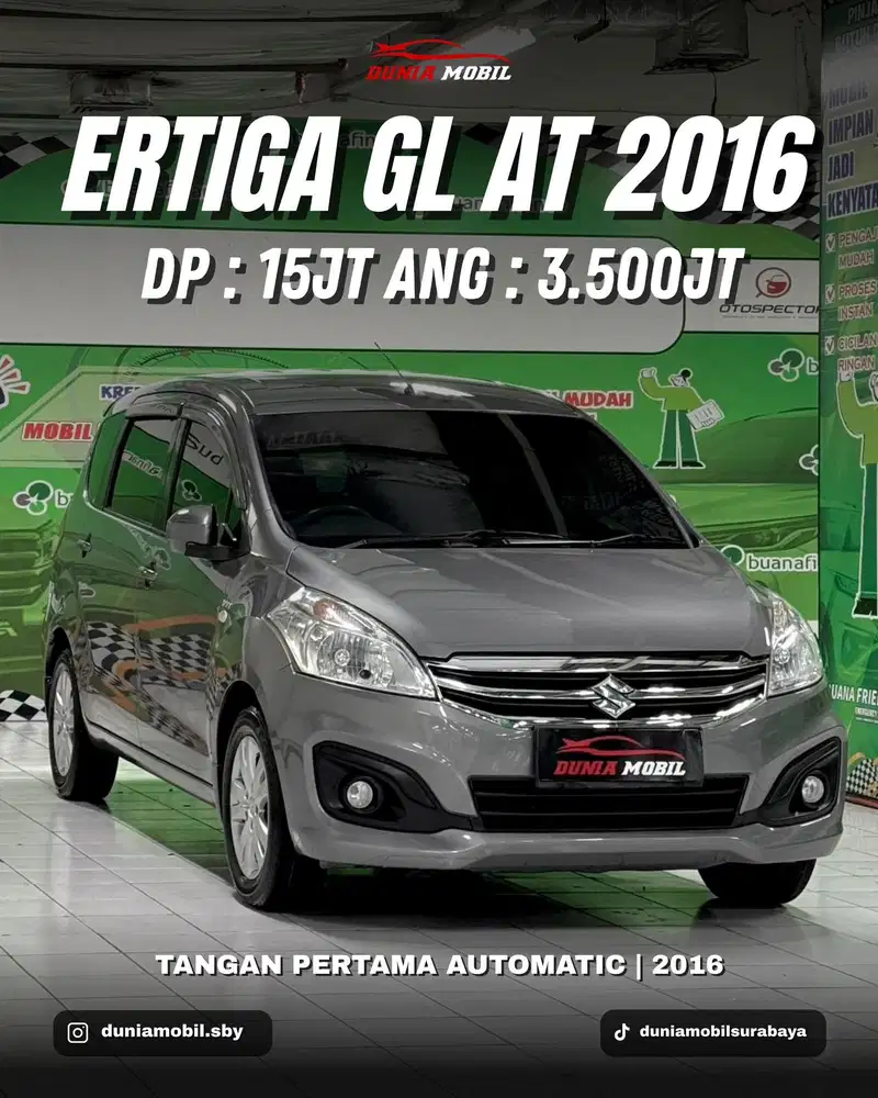 DP 15 JT - ERTIGA GL AT 2016 / 2017 Tangan Pertama Full Original 2015