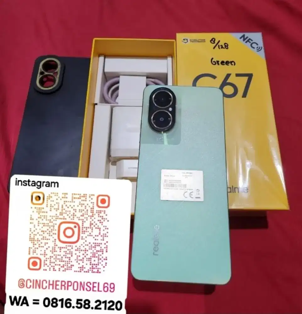 Jual cepat hp siap pakai Realme C67 ram 8gb istimewa likenew