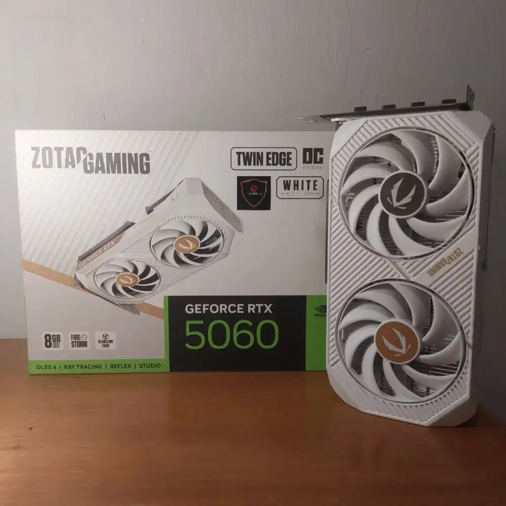 Nvidia Zotac RTX 5060 Twin Edge OC White 8GB Garansi Agres Jan 2029