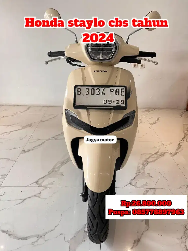 (P) Honda staylo tahun 2024 cash credit