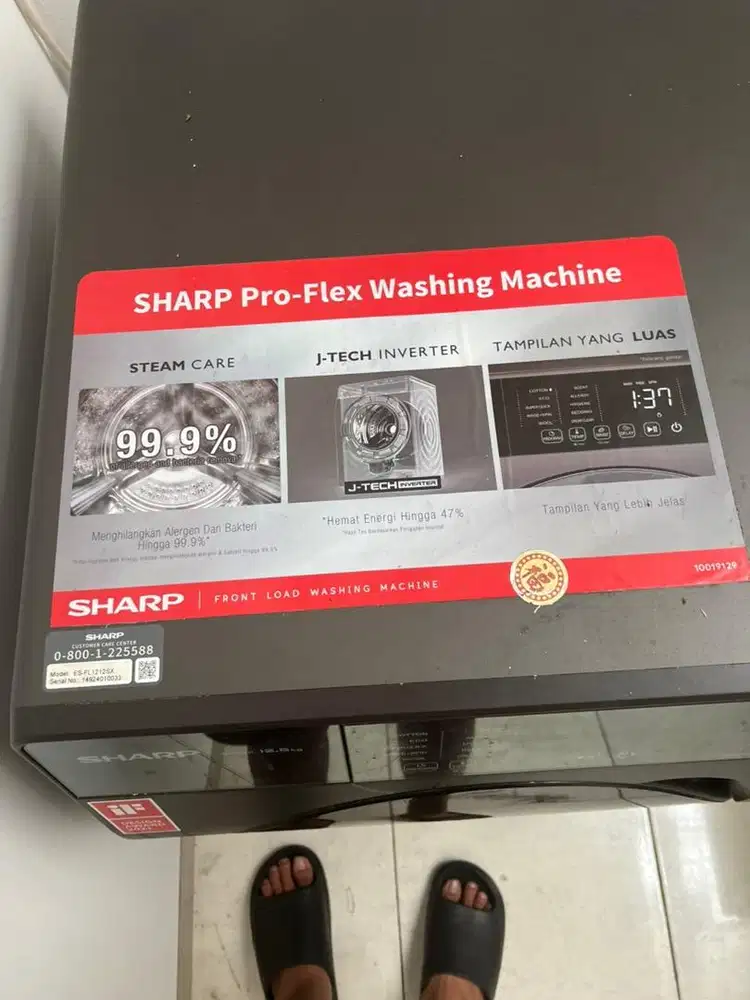 Mesin cuci Sharp pintu depan