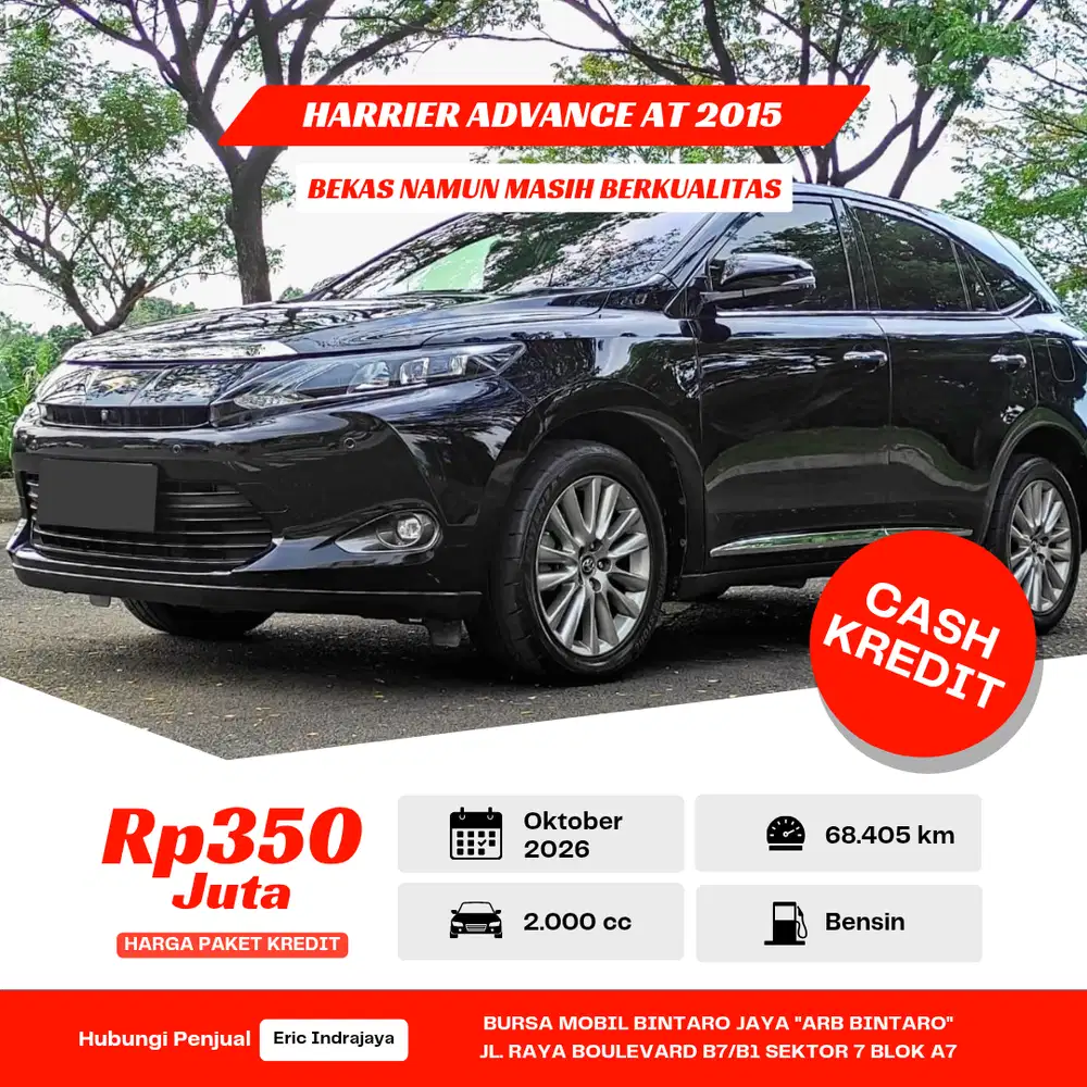 Toyota Harrier Advance AT 2015