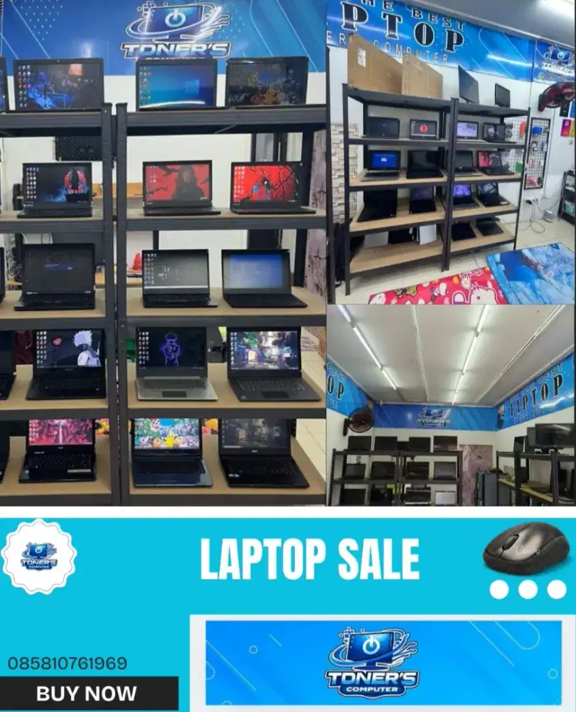 Laptop second berkualitas garansi banyak pilihan Bogor Kota