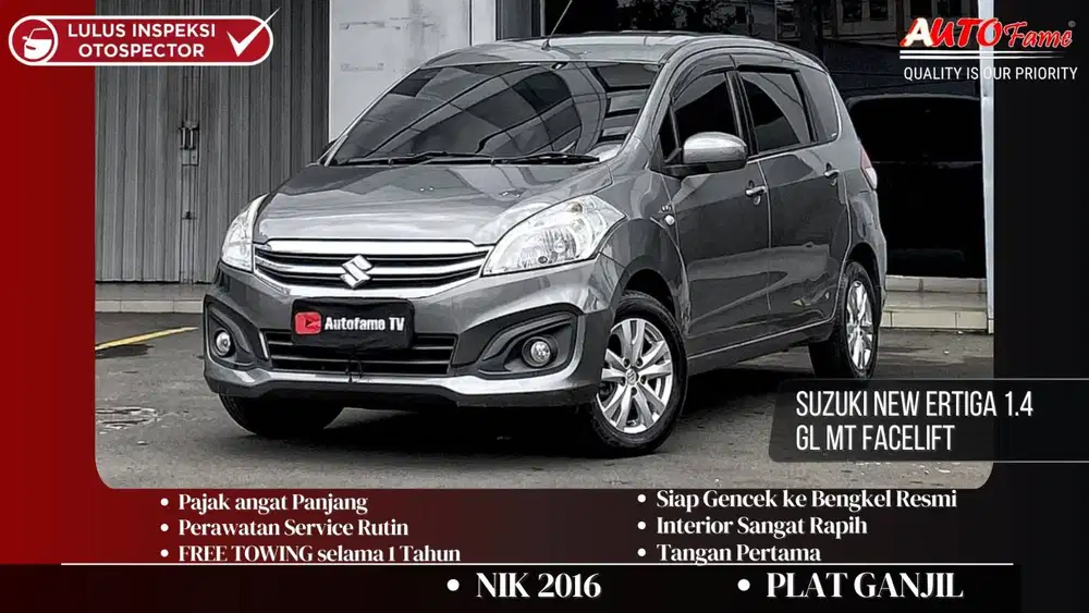 Suzuki New Ertiga NIK 2016 1.4 GL MT