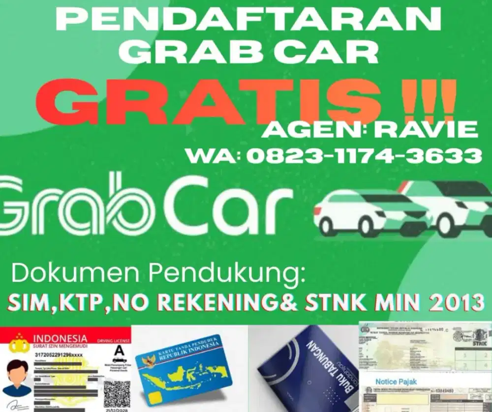Pendaftaran Grab Car