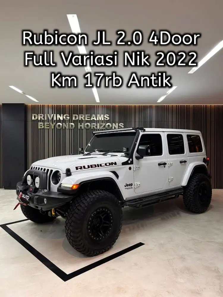 Jeep Wrangler JL Rubicon 2.0 AT 2022 Silver 4Door Km17rb BH177IC Putih