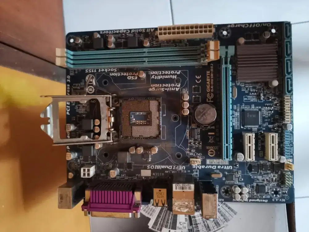 Motherboard rusak korsleting processor