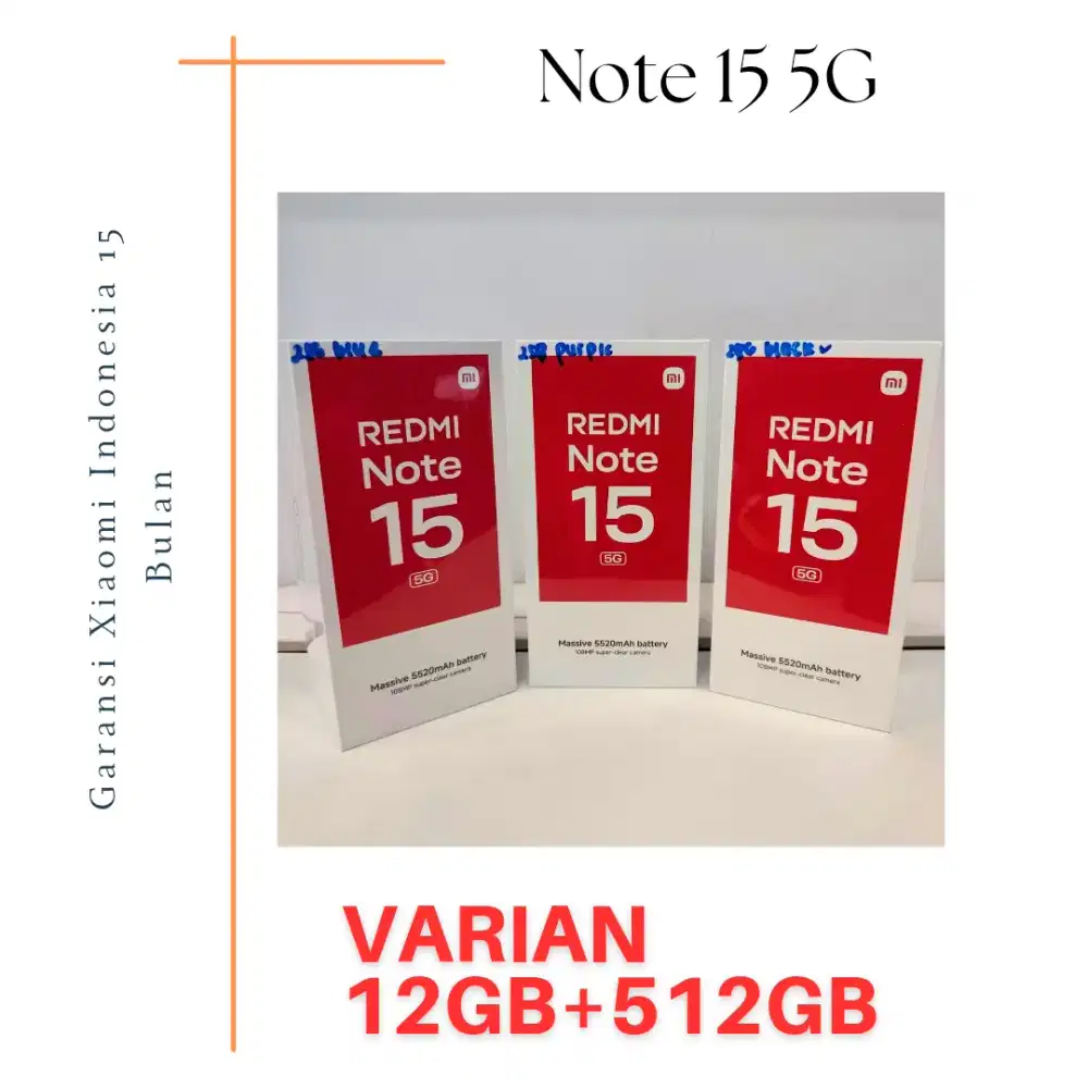 Redmi Note 15 5G 512GB Garansi Resmi Indonesia