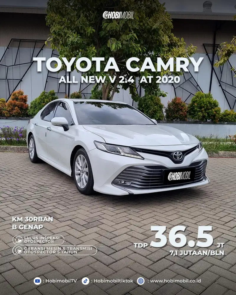 Camry V 2.5 at 2020 facelift garansi mesin transmisi 5th
