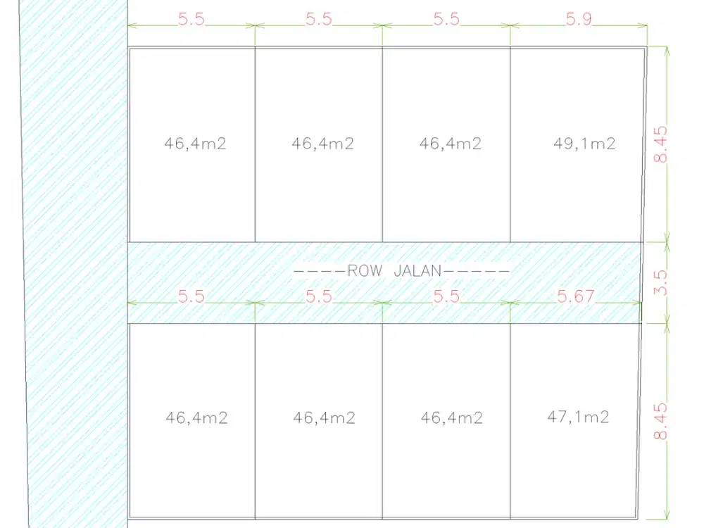 TANAH KAVLING CAKEP SIMETRI