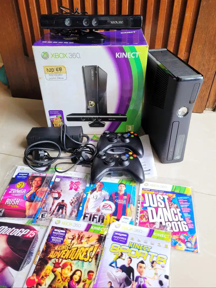 XBOX 360 Kinect Fat 320GB RGH Lengkap Original Full Games XBOX360